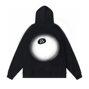 SUDADERA 8 BALL FADE NEGRO