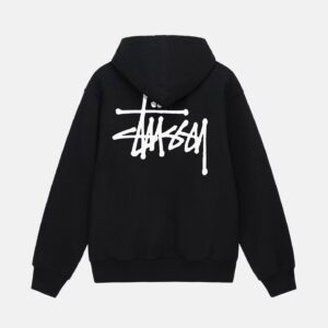 SUDADERA CON CAPUCHA STÜSSY BÁSICA NEGRO