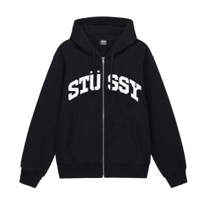 SUDADERA CON CAPUCHA BLOCK SPORT ZIP-NEGRO