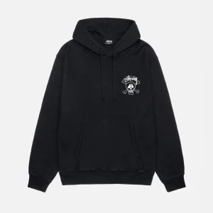 SUDADERA CON CAPUCHA HUESOS Y CRÁNEO TEÑIDA CON PIGMENTO