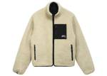 Chaqueta reversible Stussy 8 Ball Sherpa - Crema