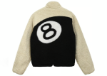 Chaqueta reversible Stussy 8 Ball Sherpa - Crema