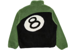 Chaqueta reversible Stussy 8 Ball Sherpa – Verde