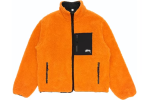 Chaqueta reversible Stussy 8 Ball Sherpa – Naranja