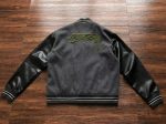 Chaqueta Stussy Big S Letterman gris