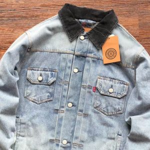 CHAQUETA DE DENIM TRUCKER CON GRABADO STUSSY X LEVIS