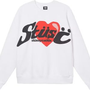 Sudadera con cuello redondo y corazón de Stussy x CPFM