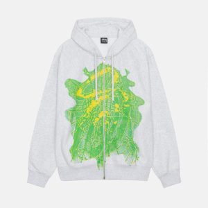 SUDADERA CON CAPUCHA Y CREMALLERA