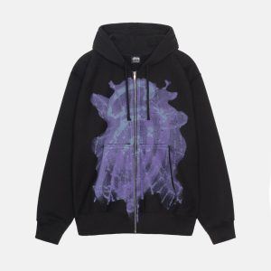 SUDADERA CON CAPUCHA Y CREMALLERA