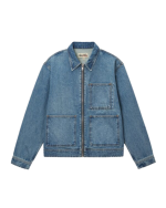 CHAQUETA DE TRABAJO CON CREMALLERA DENIM