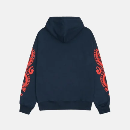 SUDADERA CON CAPUCHA STUSSY DRAGONS AZUL MARINO