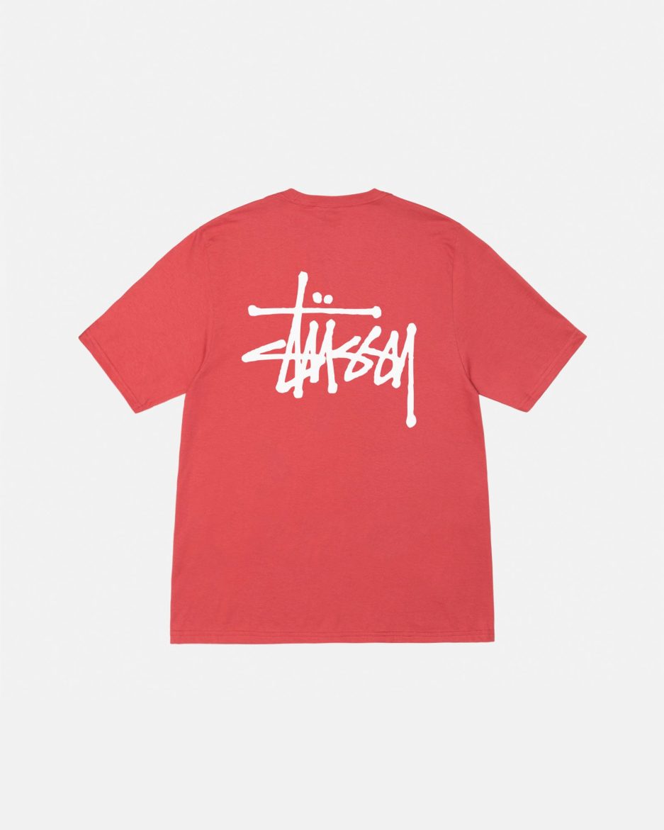 CAMISETA BÁSICA STÜSSY ROJA