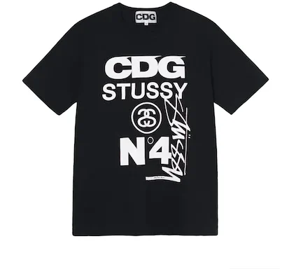 Camiseta CDG x Stussy