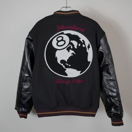 Chaqueta universitaria del 40.º aniversario de Stussy x Denim Tears